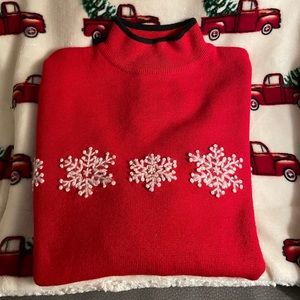 Overmeire signature Christmas ski sweater